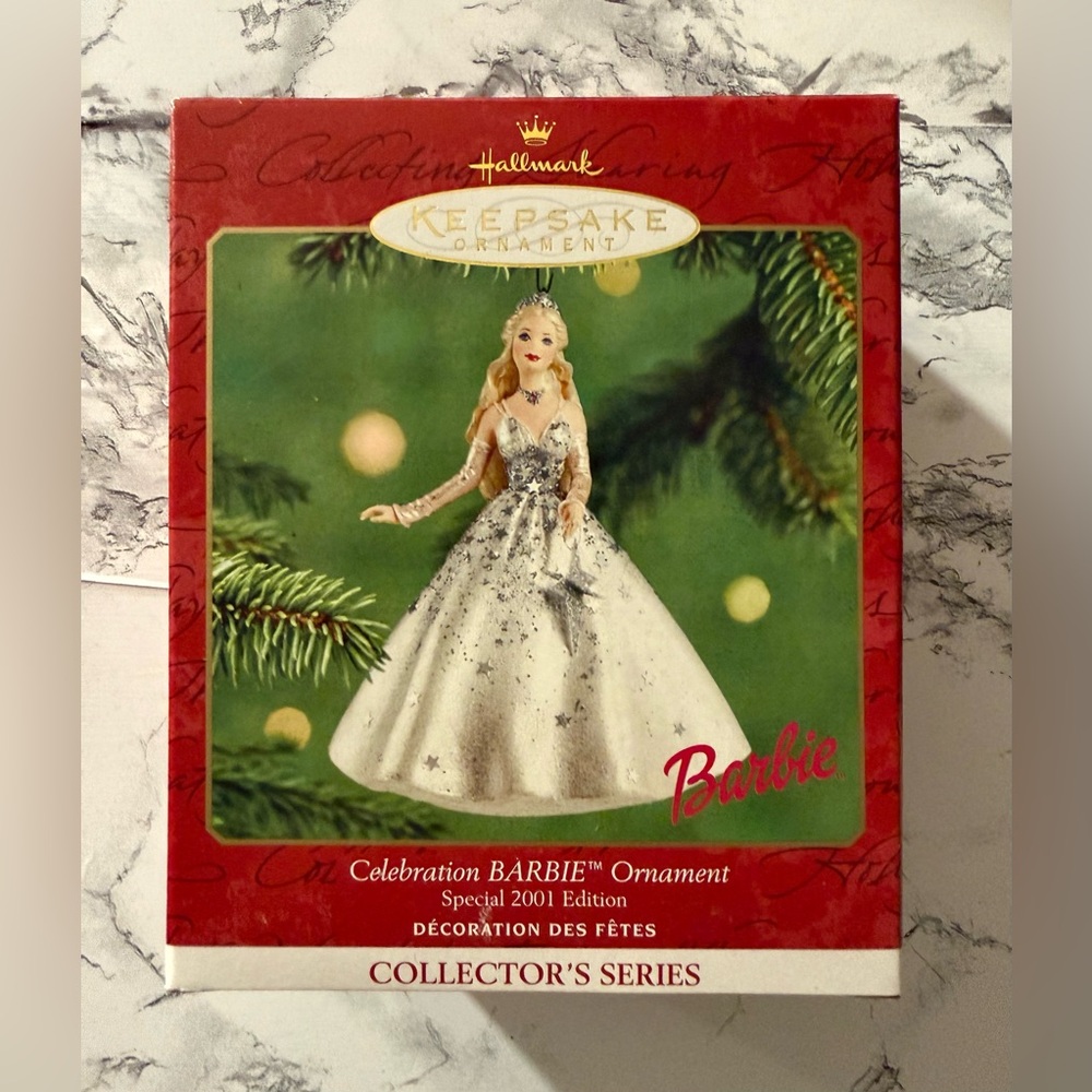 Hallmark Keepsake Ornament Celebration Barbie 2001 Edition